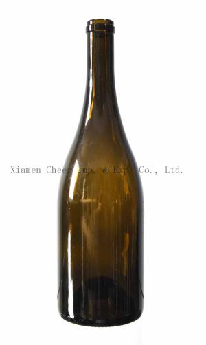 750 ml Cork selesai kaca Burgundy Bottle(PT750-0070AG)