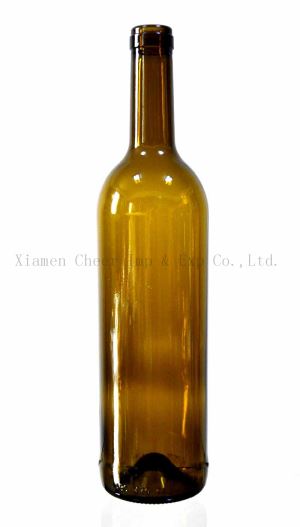 750ml Cork selesai Bordeaux botol kaca (PT750-1313AG)