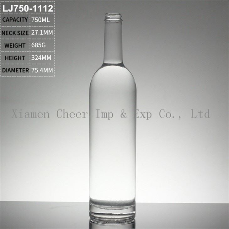 Botol Minuman Keras Kristal Kaca 750ml Untuk Vodka